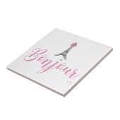 ボンジュール – エッフェルタワーボウユニーク タイル (側面)