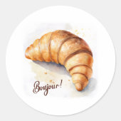 ボンジュール！ステッカー ラウンドシール (正面)