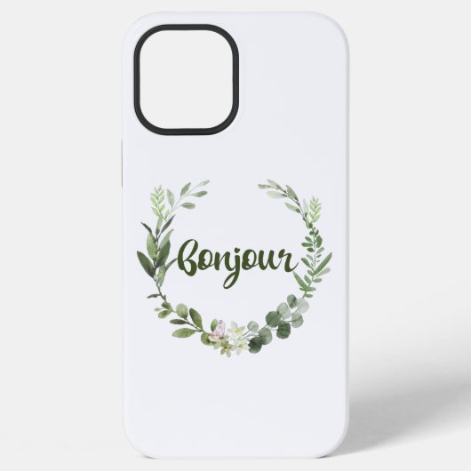 ボンジュール ハロー フランス iPhoneケース (裏面)