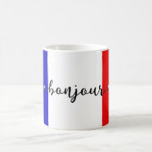 ボンジュール フランス国旗の色 コーヒーマグカップ (中央)