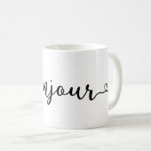 ボンジュール フランス デザイン コーヒーマグカップ (正面右)
