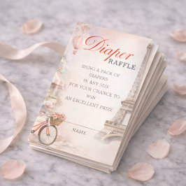 ボンジュール ベベ ベビーシャワー おむつくじ挿入カード エンクロージャーカード