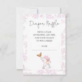 ボンジュール ベベ ロマンティック フレンチ ガール おむつ ラッフル 招待状