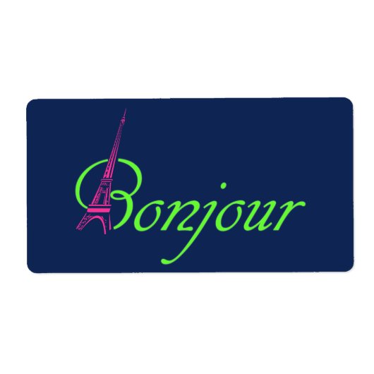 ボンジュール ラベル (正面)