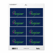 ボンジュール ラベル (フルシート)