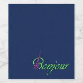 ボンジュール ワインラベル (シングルラベル)