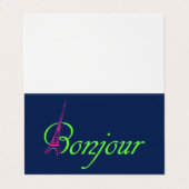 ボンジュール 名刺 (外部フラット)