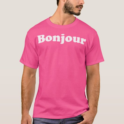 ボンジュール Tシャツ (正面)