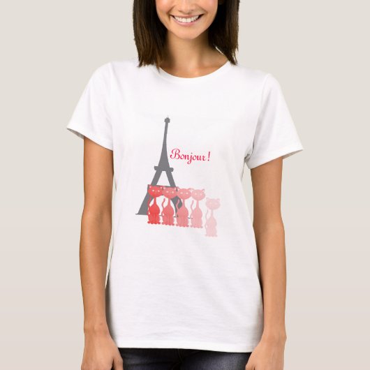 ボンジュール! Tシャツ (正面)