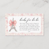 ボンジョーベトイルピンクフランスののベビーシャワー エンクロージャーカード (正面)