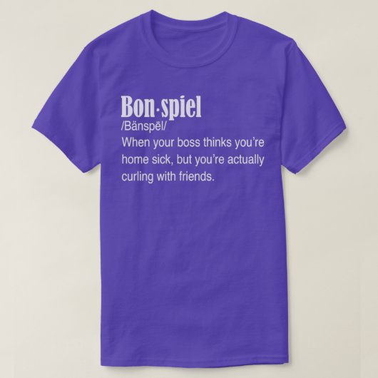 ボンスピール定義カーリングシャツ Tシャツ (デザイン正面)