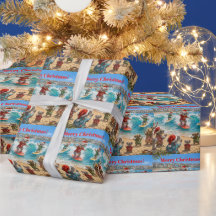 ボンダイビーチをサーフィンするクリスマスコアラ