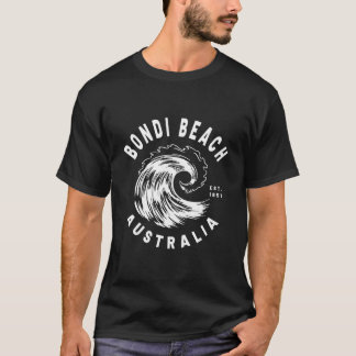 ボンダイビーチ オーストラリア 海の波 ノベルティ Tシャツ