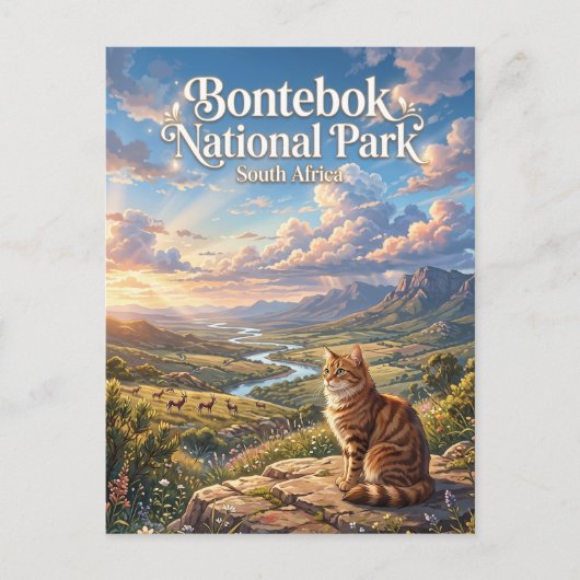 ボンテボック国立公園 南アフリカ ポストカード (正面)