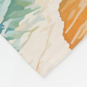 ボンディビーチオーストラリアトラベルアートヴィンテージ フリースブランケット (角)