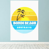 ボンディビーチオーストラリア キャンバスプリント (インサイチュ (ウッドフロア))