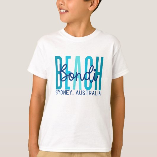 ボンディビーチシドニーオーストラリア(海) Tシャツ (正面)