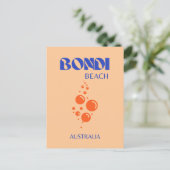 ボンディビーチ名門私立校風の、アート、オレンジ、ブルー シーズンポストカード (スタンド正面)