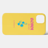 ボンディビーチ,トラベル名門私立校風のアート,黄,ピンク Case-Mate iPhoneケース (裏面 (横))