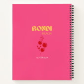 ボンディビーチ、ピンク ノートブック (裏面)