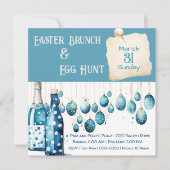 ボンディブルーイースターブランチ&エッグ狩り 招待状 (正面)