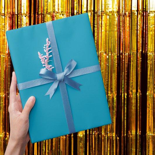 ボンディブルー無地のカラー ラッピングペーパー