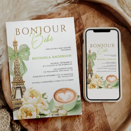 ボンドゥールベベベベェ水の色コケットボーベビーシャワーI 招待状