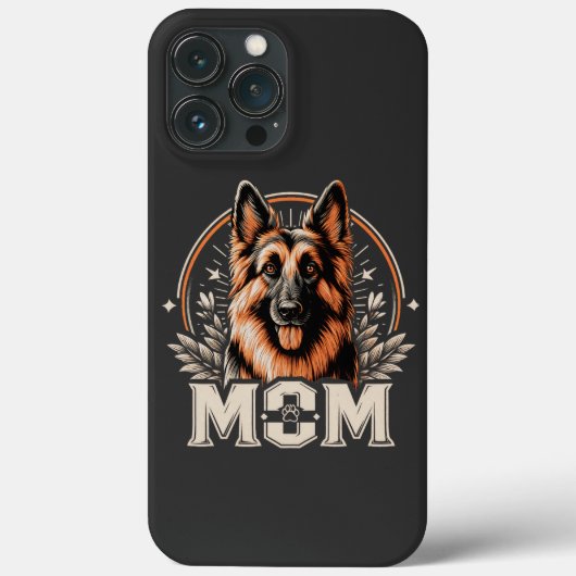 ボンド威厳のある:ジーヴォーチャードイツ羊飼い犬ママ Case-Mate iPhoneケース (裏面)
