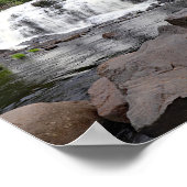 ボンド滝、ミシガン州上半島ポスター ポスター (角)