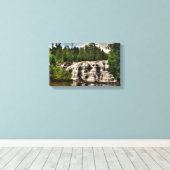 ボンド滝（ミシガン州） キャンバスプリント (インサイチュ (ウッドフロア))