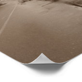 ボンド秋MIレトロカンパーティンカンセピアプリント ポスター (角)