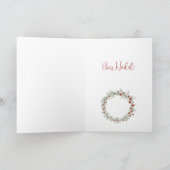 ボンナダル、カタランクリスマスリースホリデーカード シーズンカード (内部)