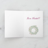 ボンナダル、カタランクリスマスリース シーズンカード (内部)