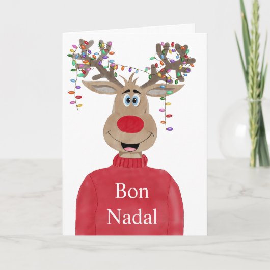 ボンナダル、カタロニアのクリスマスライトトトインディア シーズンカード (正面)