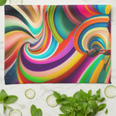 ボンナロー抽象芸術アート キッチンタオル (折り畳み)