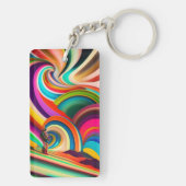 ボンナロー抽象芸術アート キーホルダー (裏面)