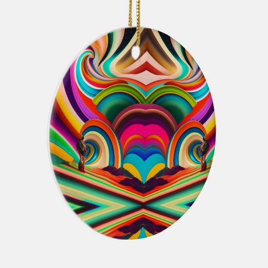 ボンナロー抽象芸術アート セラミックオーナメント (右)