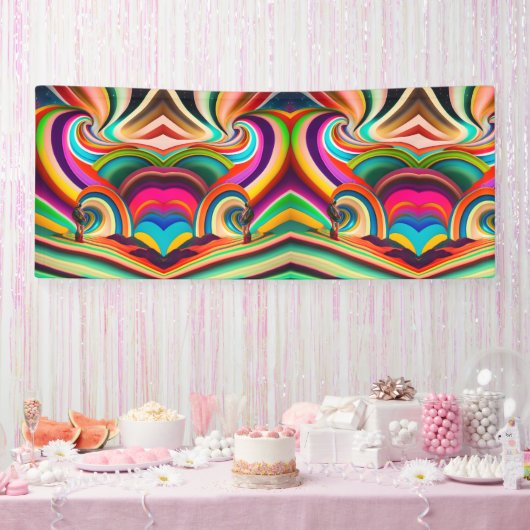 ボンナロー抽象芸術アート 横断幕 (パーティー)