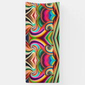 ボンナロー抽象芸術アート 横断幕 (縦)