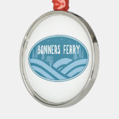 ボンナーズフェリーアイダホアウトドア メタルオーナメント (左)