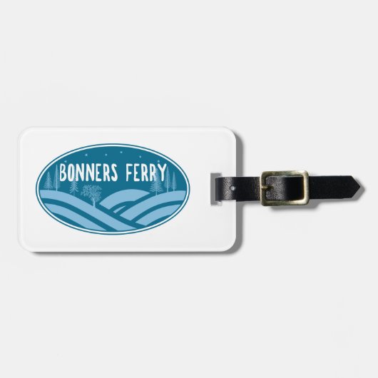ボンナーズフェリーアイダホアウトドア ラゲッジタグ (正面横)