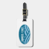 ボンナーズフェリーアイダホアウトドア ラゲッジタグ (正面縦)