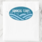 ボンナーズフェリーアイダホアウトドア 楕円形シール (バッグ)