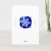 ボンヌアニー – スノーフレーク – 2025ホリデーカード シーズンカード (裏面)