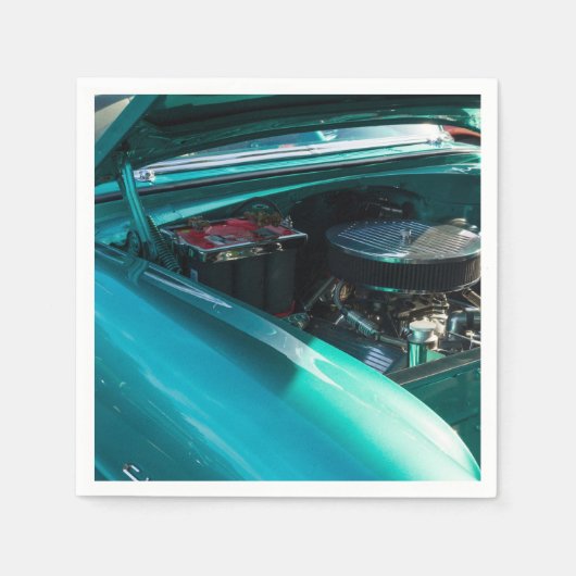 ボンネットの下で スタンダードカクテルナプキン (正面)