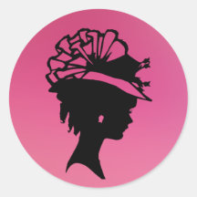 ボンネットの女性7ピンクアイスAH2010