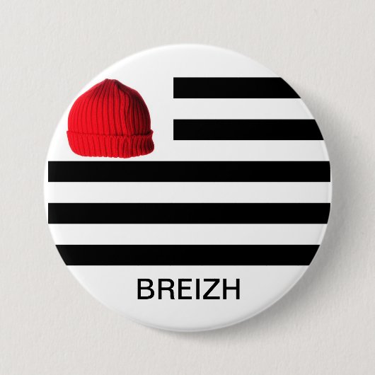 ボンネットの弁柄 缶バッジ (正面)