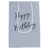 ボンネット付き水色バニー ミディアムペーパーバッグ (裏面)