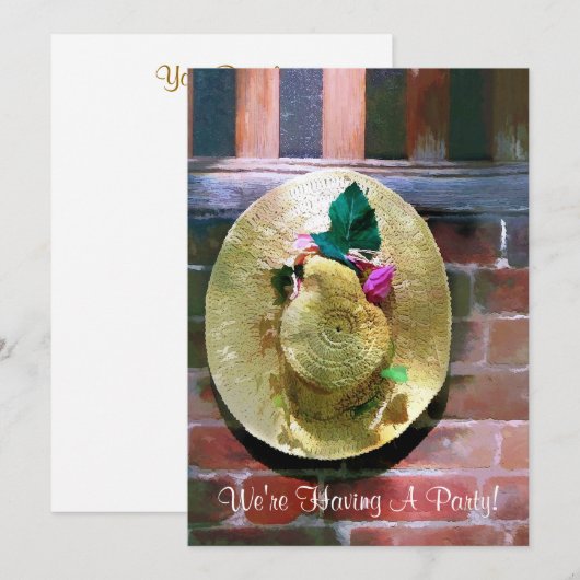 ボンネット招待状 (正面/裏面)