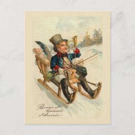 「ボンネット・ヒューユスアネー」年賀状 シーズンポストカード